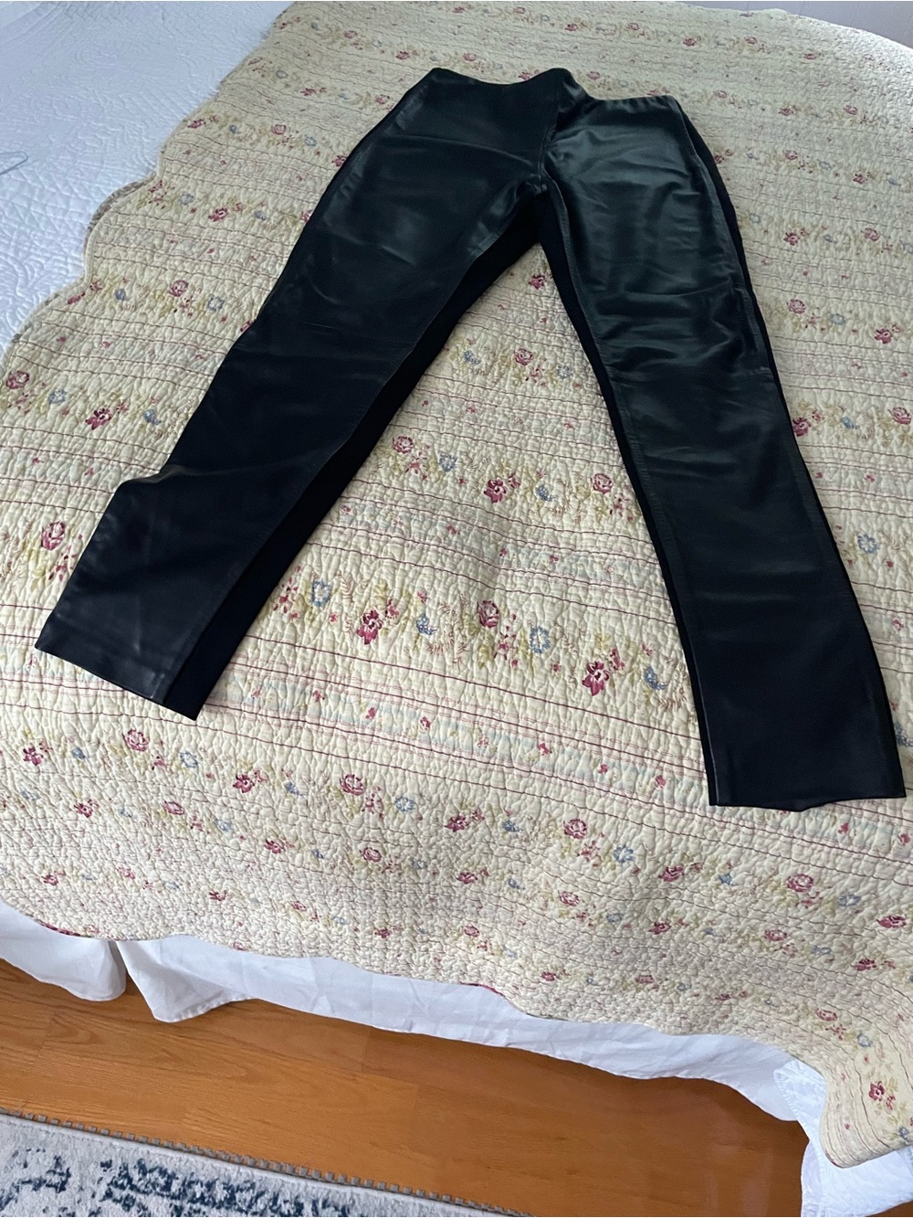 Danier Black Real Leather Pants with Branded Tag